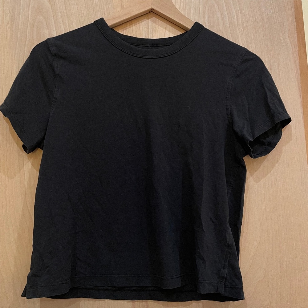Lululemon Black Cotton T shirt